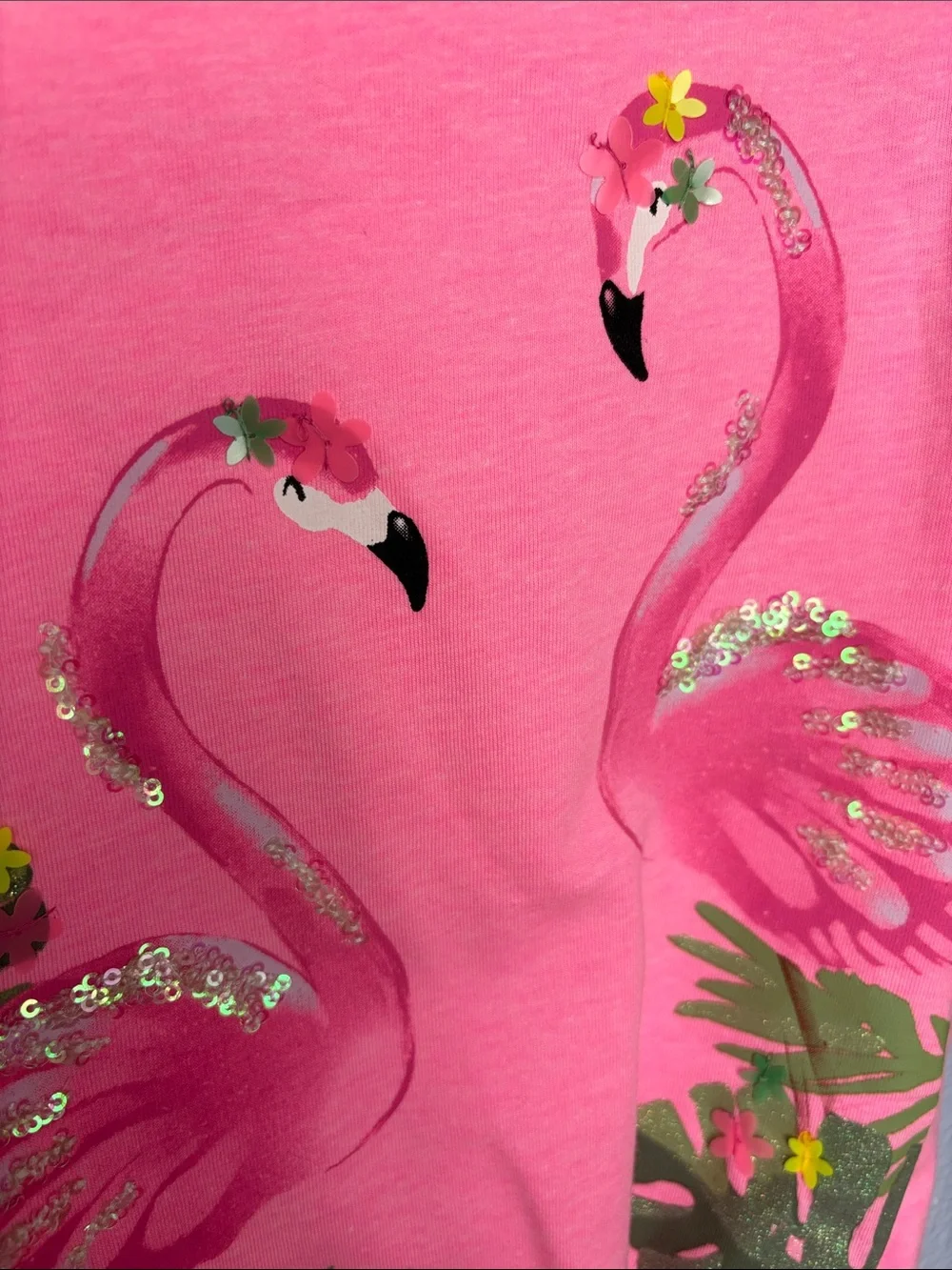 jumping beans Pink Flamingo Twist knot Front Tank Top